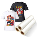 Winnerjet 75U Thickness DTF PET Film 60 cm Roll Heat Transfer Printing Hot Peel 30cm 33cm DTF Film for Clothing Printing