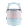 Storage Boxes Available Microwavable Heating Cartoon Plastic Bento Lunch Box for Children Lonchera Bento Kids
