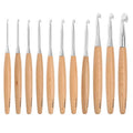Wholesale 3.0mm - 12.0mm Knitting Tool Different Sizes Needlework Wooden Handle Crochet Hooks