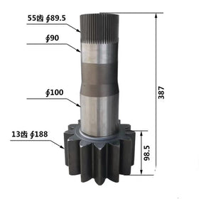 The Excavator Is Suitable for the Vertical Shaft of Komatsu 240LC-8MO Rotary Motor with 13/55 Teeth and 387H Long.