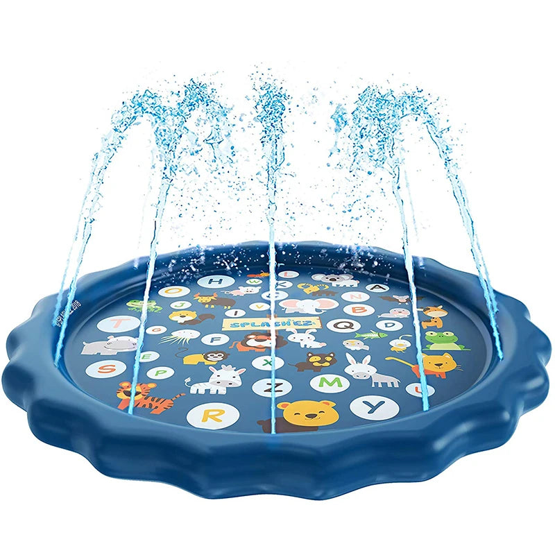 Hot Selling Eco-friendly PVC Inflatable Sprinkler Play Mat Wading Pool Cactus Floating Design for Outdoor Water Learning Toys