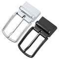 LQbelt New 35MM Pin Buckles for Belt With Holes Gun Black Color Reversible Buckle Factory Custom Logo Wholesale Stock