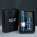 Wholesale 500Ml Hot and Cold Double Wall Stainless Steel Insulated Sport Vacuum Flask Tea Gift  Box Set With Two Cups