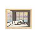 Home Decor Modern Framed Lighted up Wall Art 3D House Still Life Painting Lighted Sunshine Led Artwork