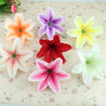 Wholesale 13cm Silk Lily Artificial Flower Head Wedding Decoration Flowers