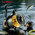 [Germany Stock] Rooblinos SW Left Hand Aluminum Alloy Nylon Saltwater Spinning Reel 5.1:1 Gear Ratio Line Twist Prevention