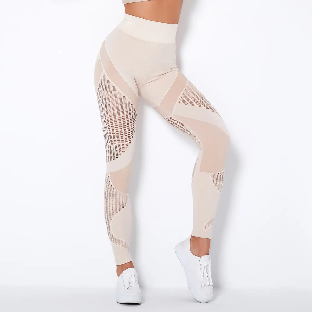 FLW Wholesale High Elastic Waist Full Length Women's Gym Leggings Sportswear Eco-Friendly Four-Way Stretch Yoga Pants