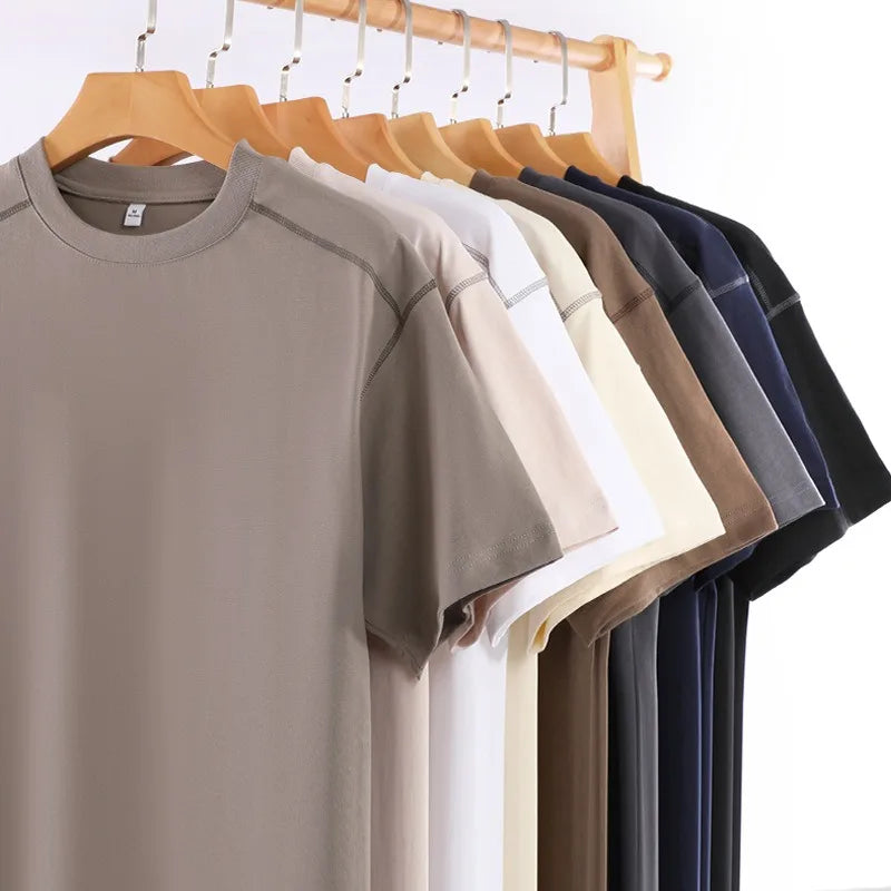 Custom 100% Cotton Men's T-Shirts New Design Breathable Eco-Friendly High Street Style Oversize Blank 300g Casual Wholesale