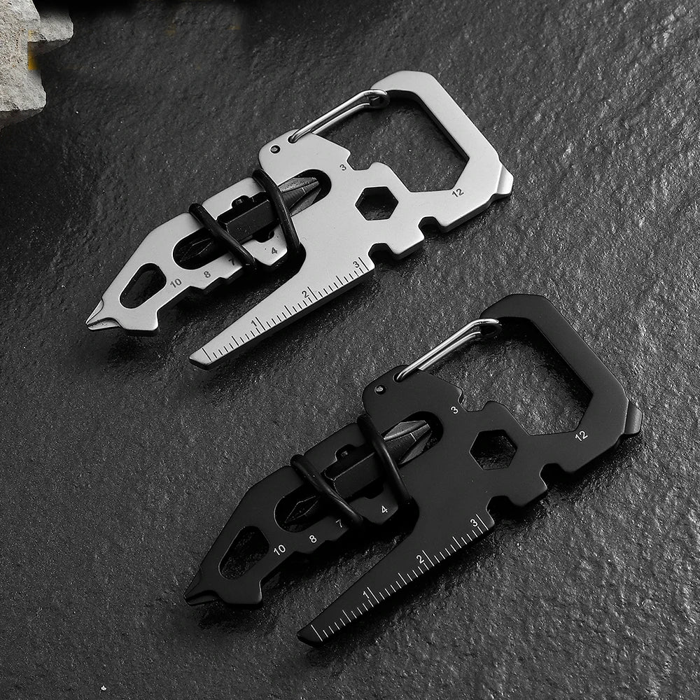 DIY Portable Steel Card Multi-Tool for Outdoor Survival Key Button Gift with OEM & ODM Support for EDC