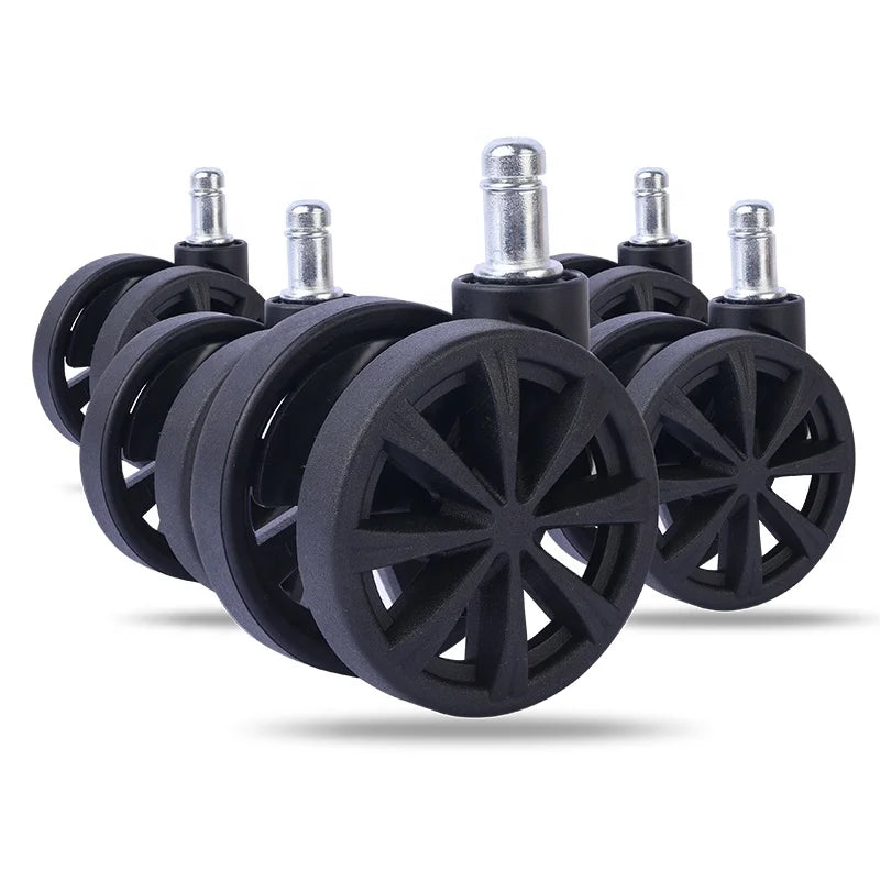 Professional Factory Manufacture 2.5 Inch 60mm Swivel Castor Good-quality Black 11*22mm Gaming Chair Caster Modern Guangdong