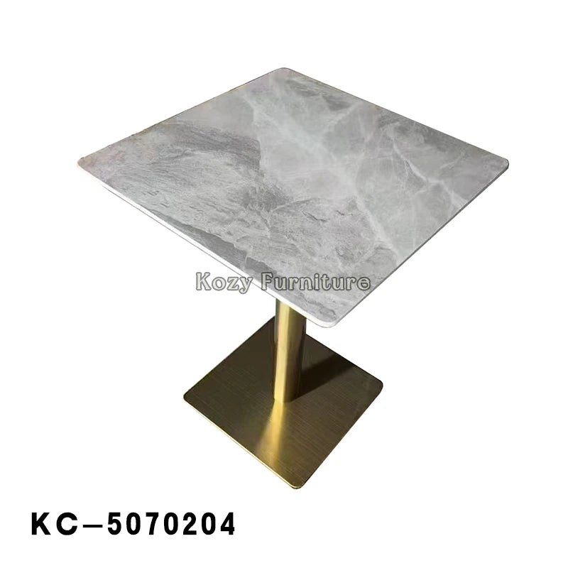 Modern Simple Living Room Furniture Side Tea Table Sintered Stone Top Coffee Table for Home Hotel