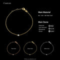 1000S 18K Solid Gold Women's Charm Bracelet with Natural Diamond Brilliant Cut Third Party Certified Wholesale Trade Assurance
