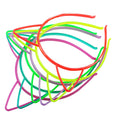 MIO Europe and America Party Glow in the Dark Headband Luminous Cat Ear Plastic Headbands 6 Colors Elastic Headband Cosplay