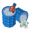 Silicone Ice Cube Maker Ice Trays Wholesale Double Wall Insulated Round Large Silicone Ice Bucket