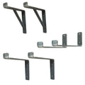 Bare Steel Finished Hand Made Industrial Steel Shelf Brackets Support