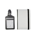 PU Material Personalized Passport Cover and Small Luggage Tag Set with Sublimation Passport Book Cover Card Clip Couple