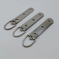 Eco-friendly 16x93mm D Ring Three-hole Iron Metal Plain Silver Galvanized Photo Frame Hanger Wall Hook Box MegaBDM
