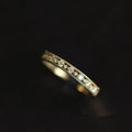 Women's Slim Crystal Simple Ring Wedding Dainty Zirconia Finger Rings for Women Anti Allergies Jewelry Wedding Rings
