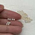 2.5-3mm 3-3.5mm 4A Grade White Color No Hole Small Round Freshwater Pearls