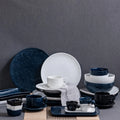 Luxury Nordic Restaurant Hotel Weddings Creative Tableware Set Black White Ceramic Plate Bowl Cup Porcelain Dinnerware Set