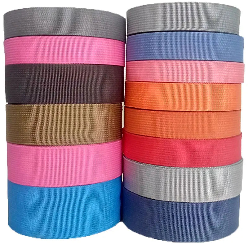 20mm 25mm 38mm 50mm Polypropylene Webbing PP Binding Bag Backpack Trim Webbing Strap