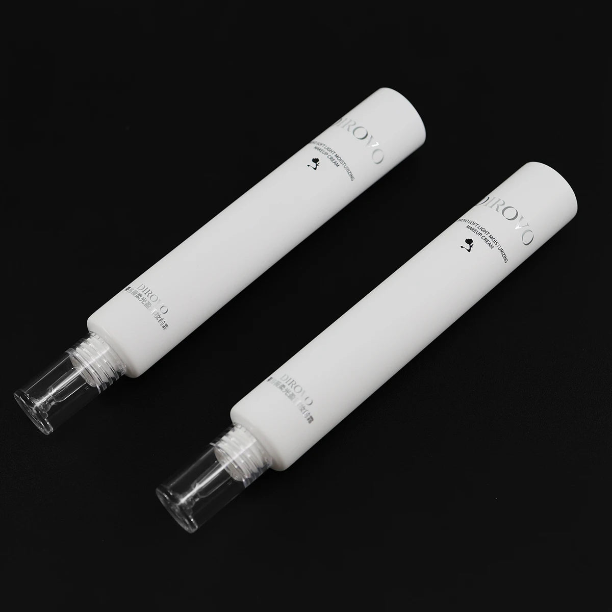 30ml Matte Cosmetic Container Eye Cream Empty Squeeze Plastic Tube With Dropper Nozzle Tip Customized Packaging 15ml Tubes