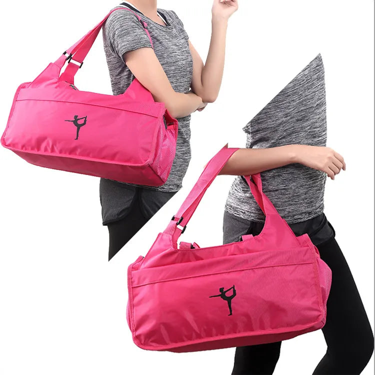 Brand Designer Traveling Bag Waterproof Gym Bag With Yoga Mat Holder Trendy Sports Bags With Shoe Compartment