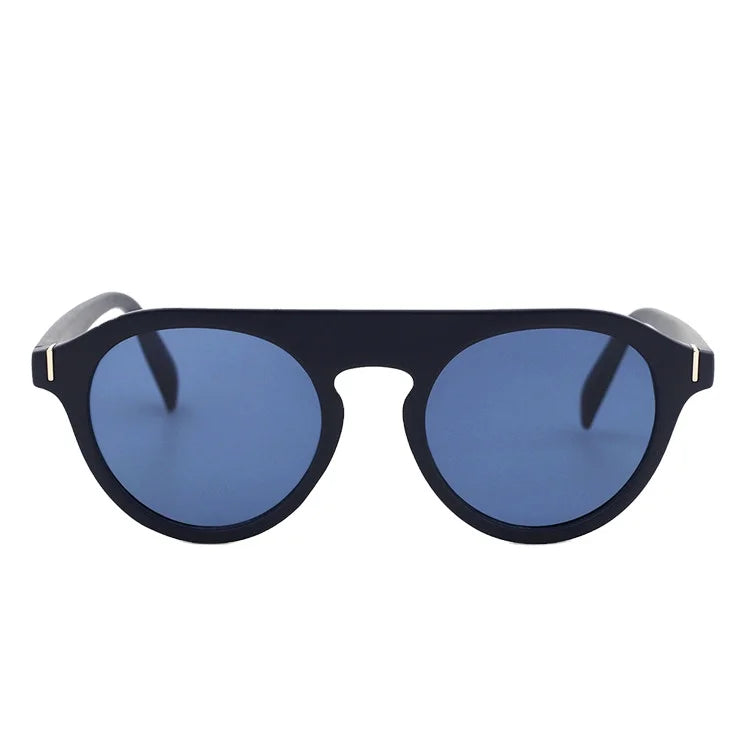 VIFF HP20561 Cool Fashion Style Glasses Round Shades Women Men Black Custom OEM Frame LOGO Sunglasses