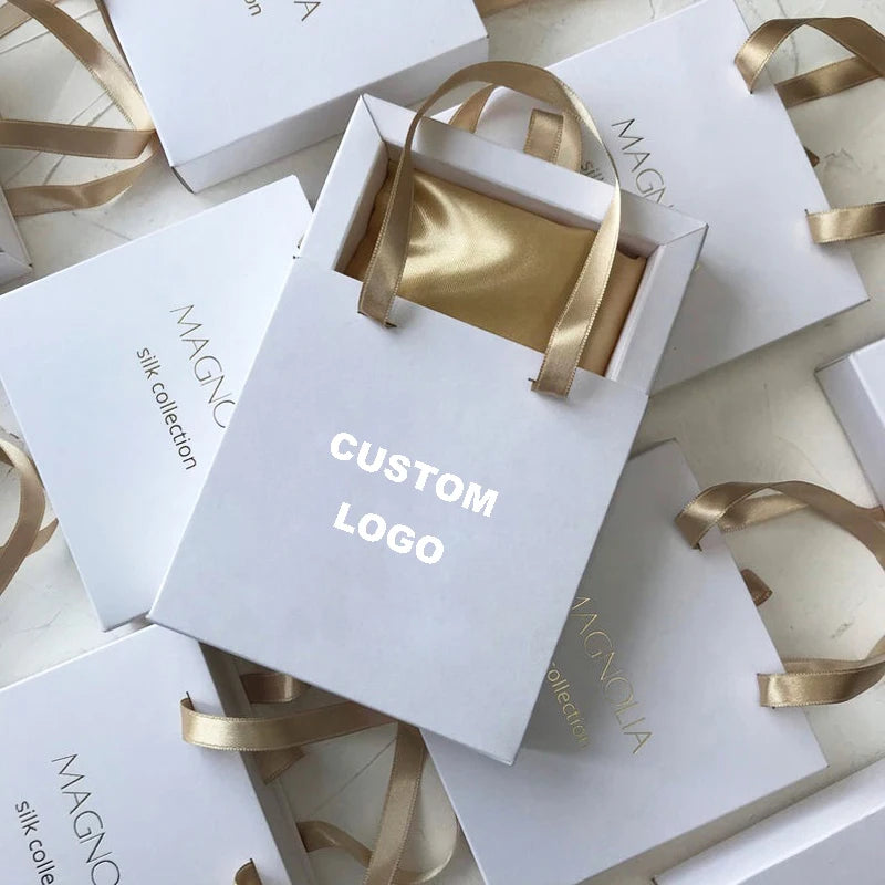 Custom Sliding Drawers Paper Luxury Jewelry Packaging Slider Paper Gift Box with Handle for Necklace Jewelry Package