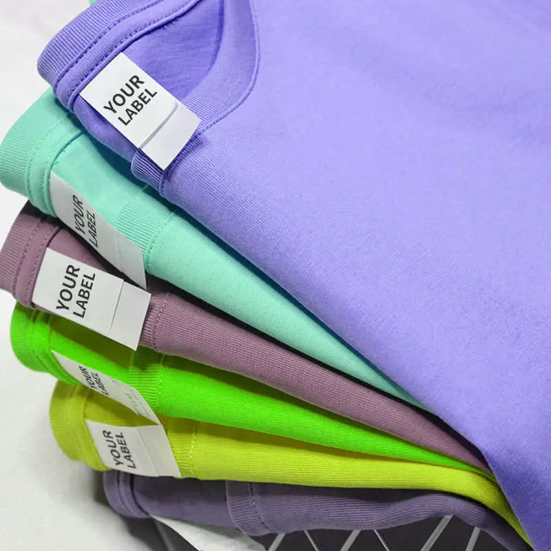 Men's Casual Letter T-Shirt 100% Cotton Knitted Fabric High Quality Heat-Transfer Printing