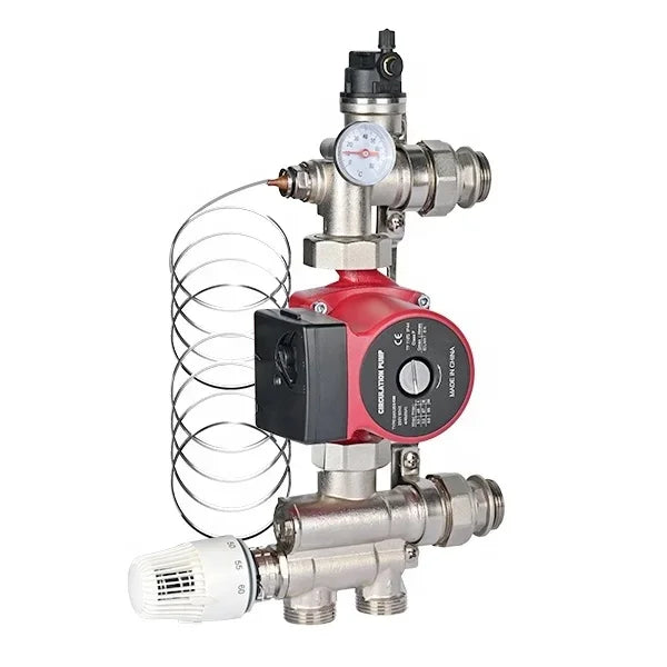 Modern Design Mixing Valve Unit Pump Group for Apartment Floor Heating Manifold Water System for Underfloor Heating