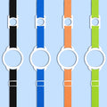 Take It with You Outdoors Water Bottle Holder with Strap Solid Color Polyester Cotton Silicone Hanging Loop Lanyard