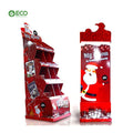 ECO Custom Christmas Gift Promotion Display Rack Supermarket Store Cardboard Stand Display Rack