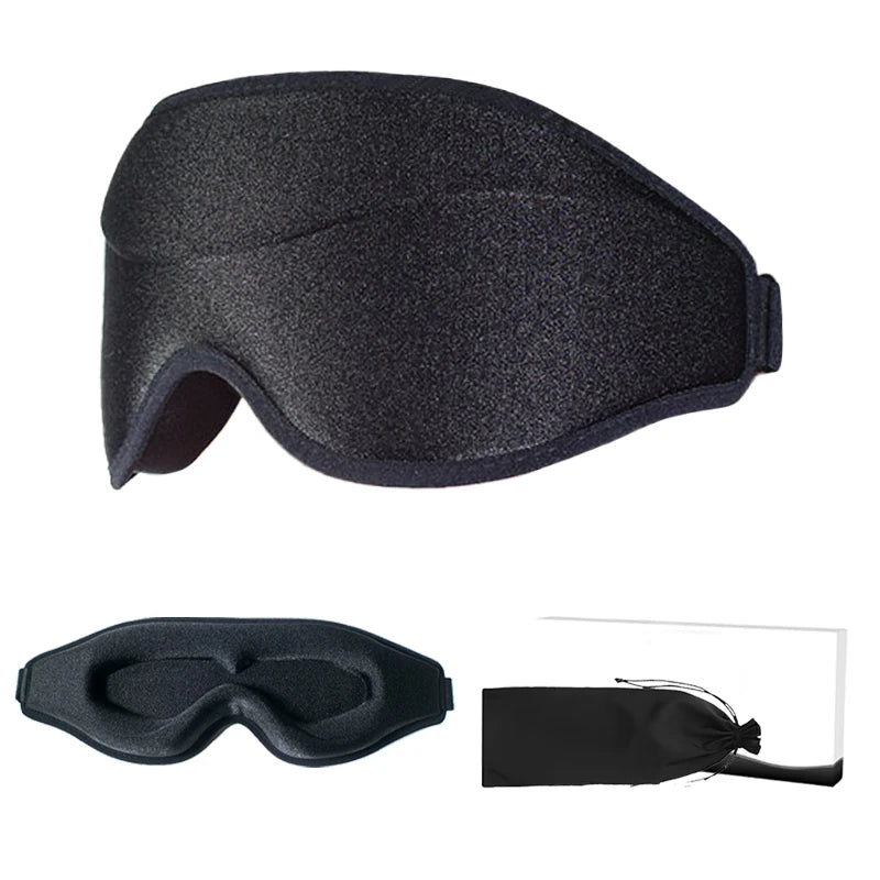Soft Memory Foam Lash Sleep Masks Side Sleeper Block Lights 3D Sleep Eye Mask With Nose Cover