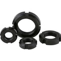 DIN981 GB812 Carbon Steel Oxide Locknuts China Supplier Lock Nut Round Nut for Rolling Bearing Lock Nuts