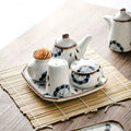 Japanese Restaurant Used Kitchenware Salt and Pepper Shakers Oil Vinegar Bottle Set Ceramic Spice Jars Set