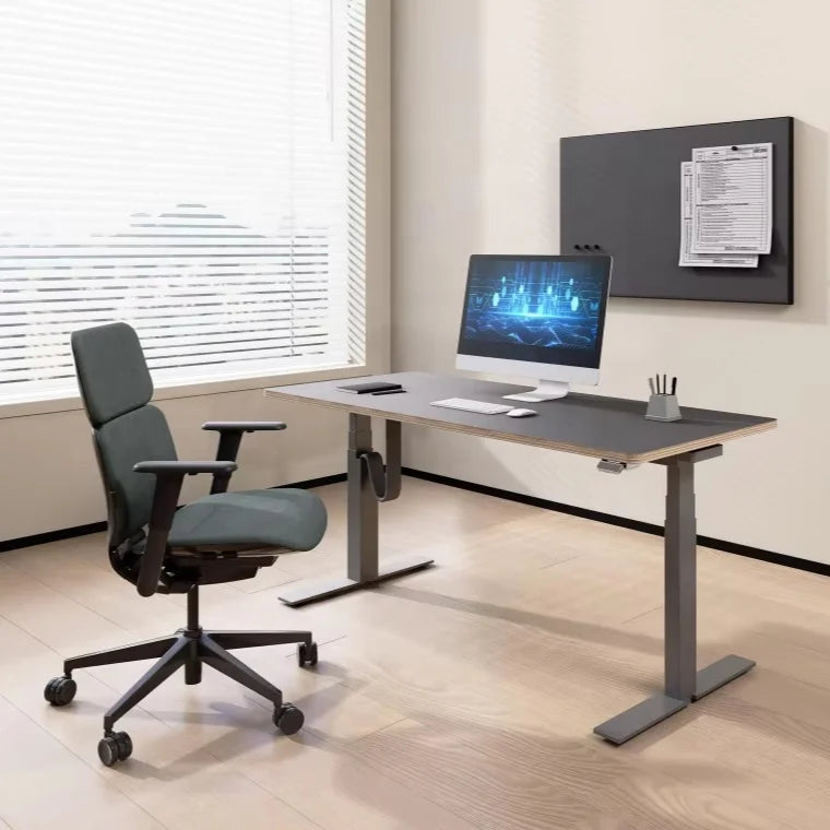 Modern Electric Smart Dual Motor Office Standing up Laptop Height Adjustable Computer Desk Standing 4 Legs Desk