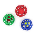 Pet Factory Wholesale Dog Toy Hollow Ball TPR Plastic Bite Resistant Elastic Rubber Ball Christmas Bell Pet Toy Ball