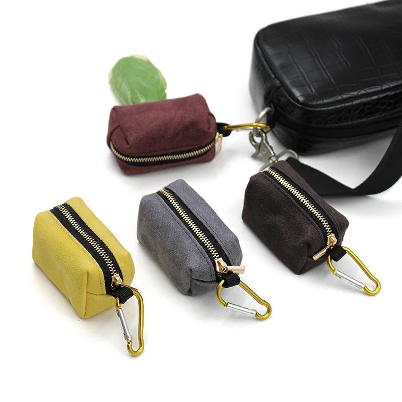 Dog Poop Bag Dispenser Pouch Pet Cat Pickup Poop Bag Holder Travel Outdoor Dog Waste Bag Organizer