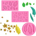 Non-Toxic Eco-Friendly Disposable 3D Leaf Fondant Mold Silicone Mould OEM Customizable Chocolate Candy Sugarcraft Cake