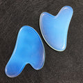 HY Private Label Natural Anti Aging Beauty Facial Skin Heart GuaSha Scraping Tool Opalite Stone
