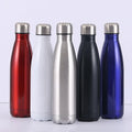 Wholesale 500ml Double Layer Drink Thermos Cup  Custom Logo Portable 304 Stainless Steel Vacuum Cup with Metal Lid
