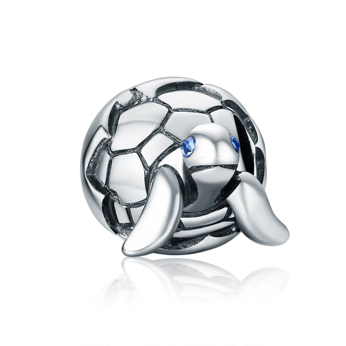 925 Sterling Silver Reborn Turtle Charm Pendant Fit Bracelet Clear CZ Beads DIY Fashion Jewelry for Women Gift SCC192