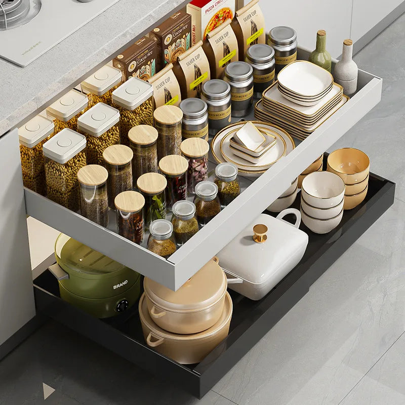 High Quality Extendable Kitchen Under Bathroom Cabinet Storage and Organizer Pullout Cabinet Organizers Drawer Basket