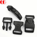 Plastic Lock Buckle for Nylon Strap Backpack Adjustable Plastic Black Buckle Quick Side Release Buckles 1" Wide