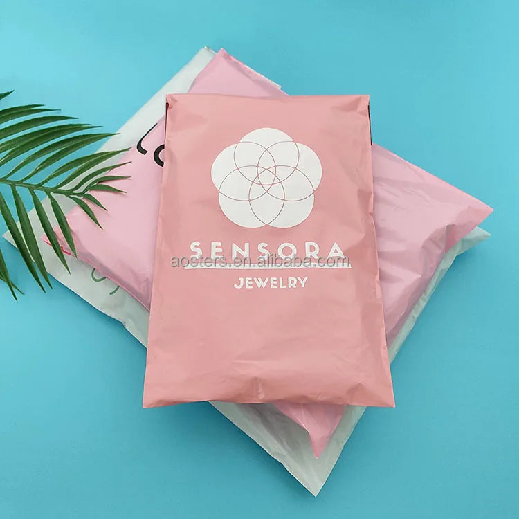 Custom Logo Printed Plastic Courier Poly Seal Mailing Bag Personalized Delivery Clothes Shipping Envelope for Express Use