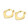 Stylish Chic Refined Chic 2023 Tube Chunky Bold Hoop Earring Round Square Geometric Gold Statement Earrings for Women