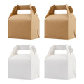 Solid Color European Style Party Favour Gift Packaging Kraft Paper Box Cupcake Candy Box for Party Supplies Gift Bag with Handle