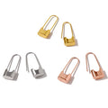 MICCI 14K 18K Gold Plated Waterproof Stainless Steel Jewelry Loop Shaped Hoop Earrings
