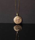 Couture Masterpiece 18k Solid Gold Pendant Sapphire Inlay Custom Moissanite Fine Jewelry Gift Custom Personalized